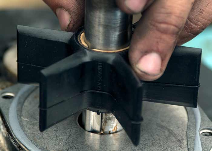 Installing new impeller