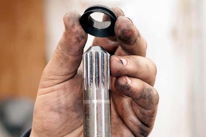 Sliding seal down shaft