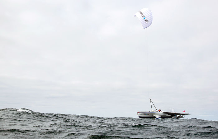 Kite sailing on Race for Water