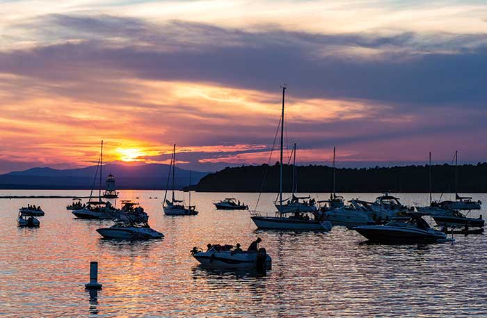 Lake Champlain sunset