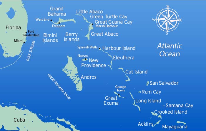 Bahamas map