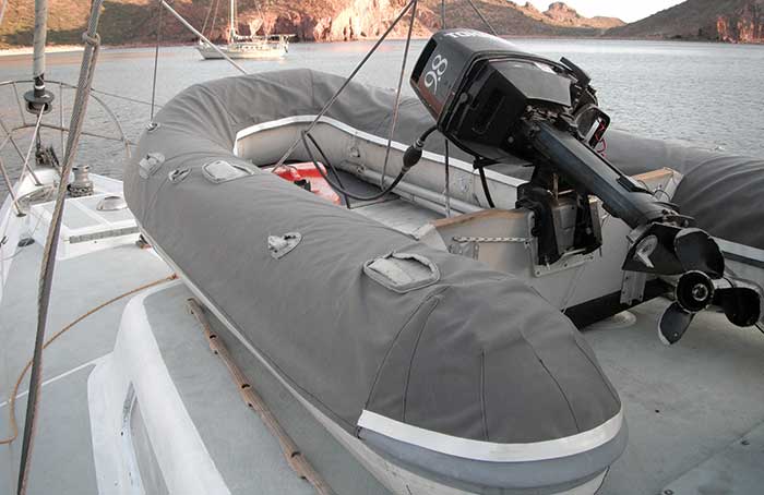 Finished dinghy cover