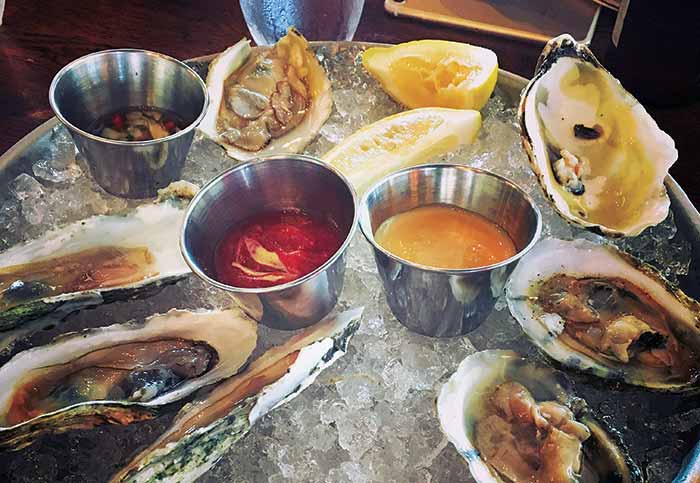 Oysters on the half shell