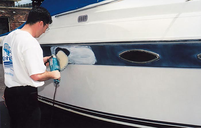 Restore the shine to fiberglass