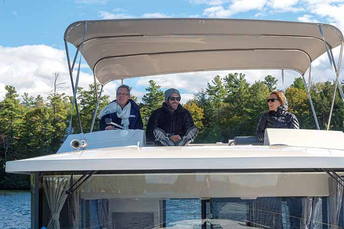 Laughs on the bridge