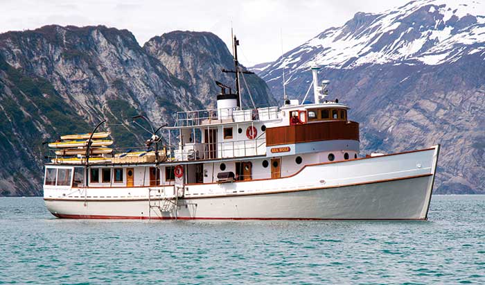 Sea Wolf is a oceangoing ship converted from a Navy minesweeper