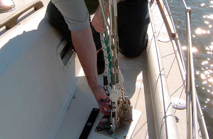 Checking rigging