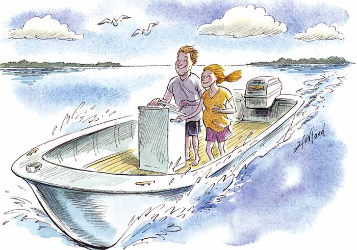 Happy couple illustration