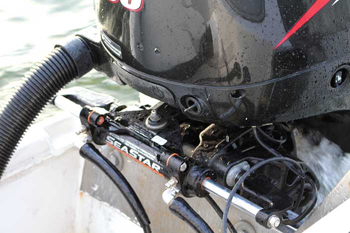 Hydraulic steering after refit