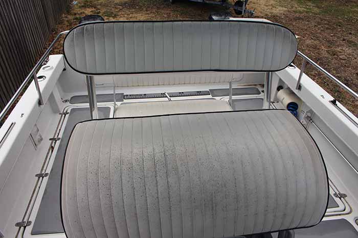 Vinyl seat before refit