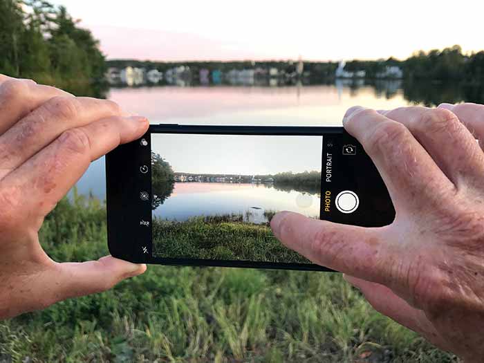 Photo exposure foreground