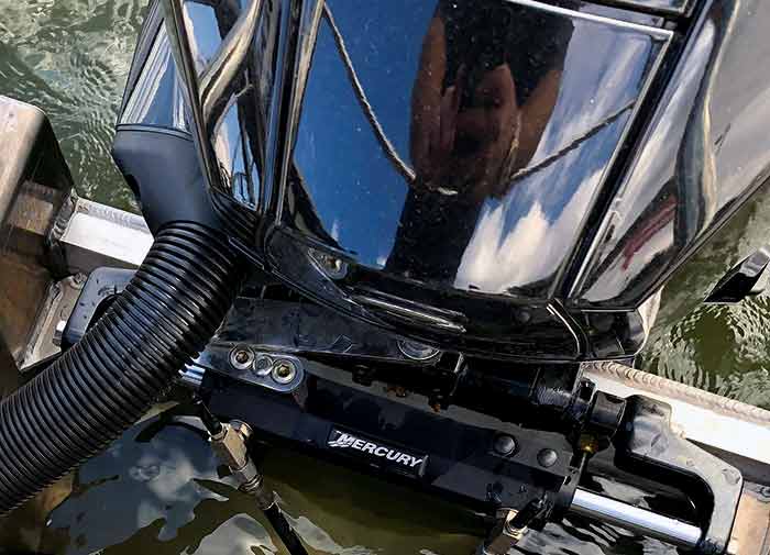 Mercury hydraulic steering