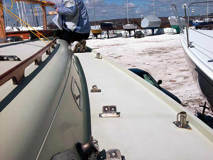 Boat with backing plates