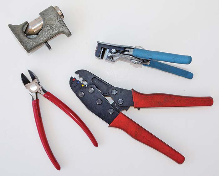 Wire cutter, crimper and stripper