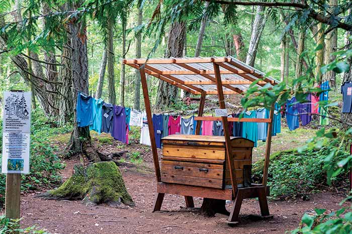 A souvenir stand run on the honor system