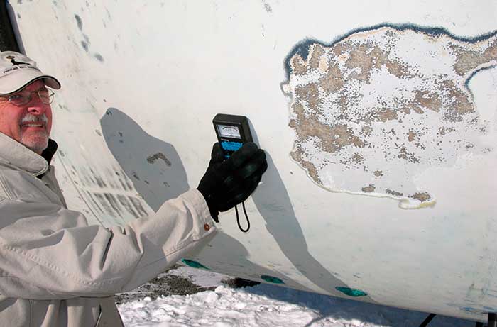 Inspecting hull structure