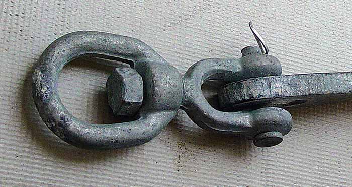 Backward anchor swivel installation