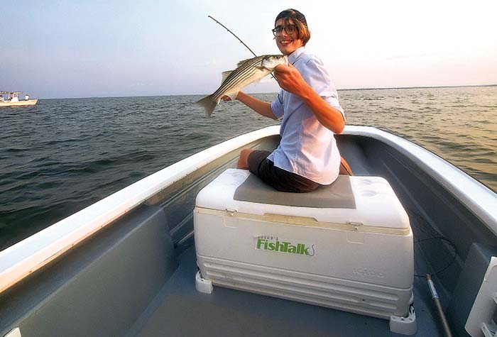Skiff with new stringers complete