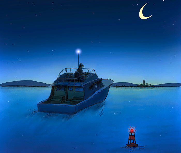 Red light illustration