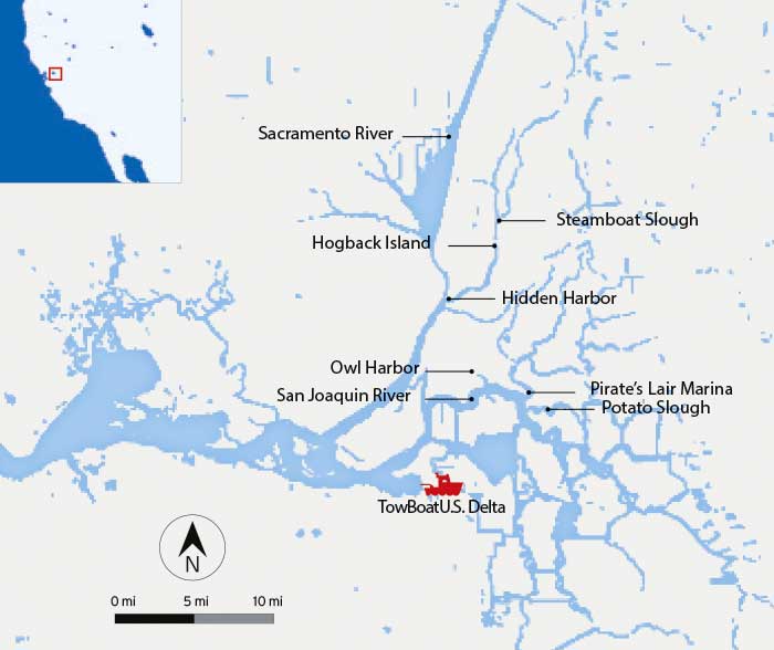 Sacramento-San Joaquin River Delta map