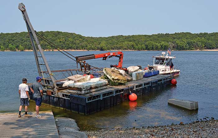 TowBoatUS Grand Lake towing barge