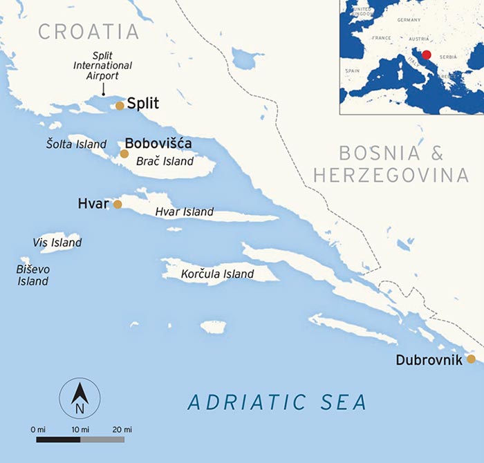 Map of Croatia