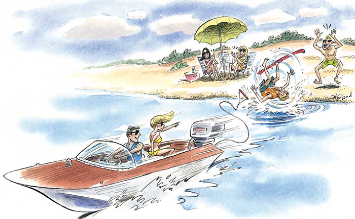 Best friends boat outing cartoon