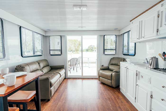 Flamingo Adventures houseboat interior