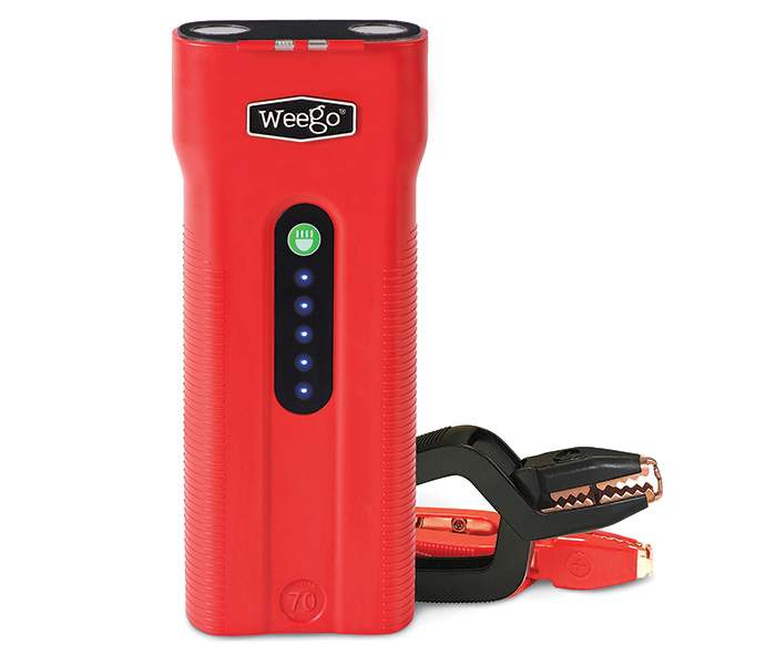 Red portable jump-starter
