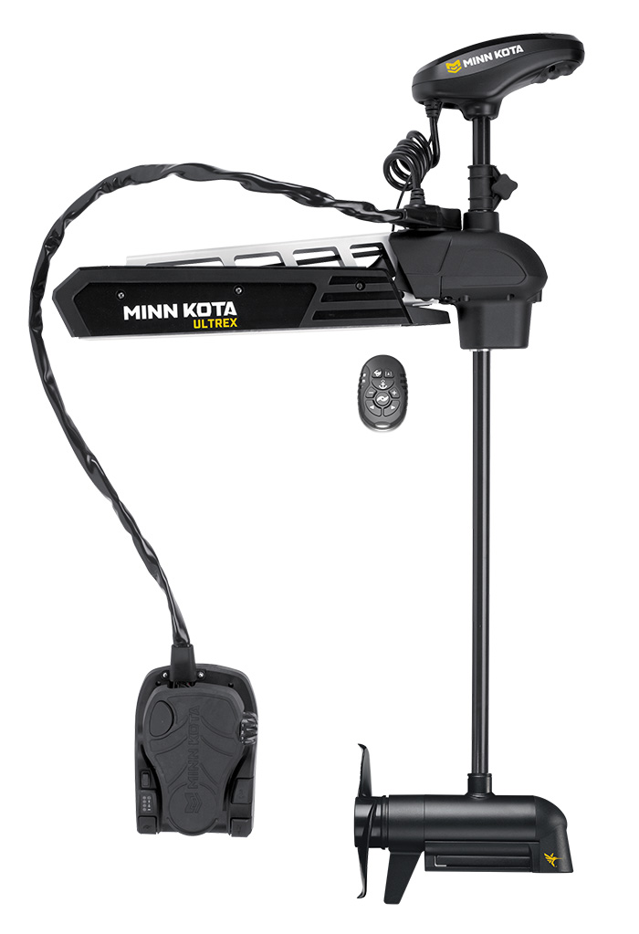 All black The Minn Kota Quest electric trolling motor