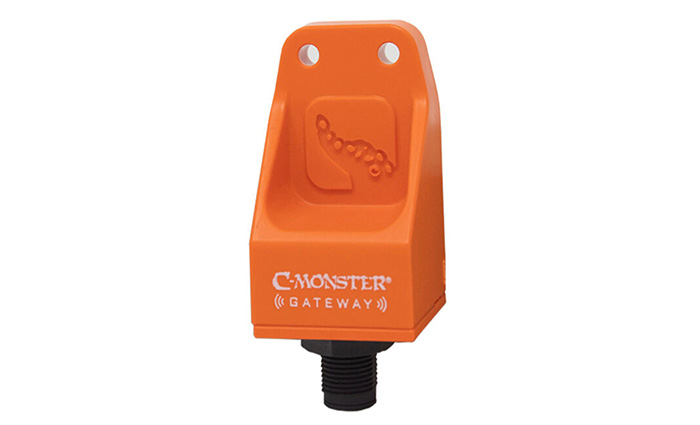 Photo of an orange and black power-pole c-monster gateway