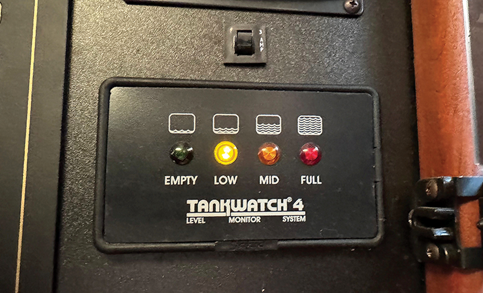 Black Tankwatch 4 tank level indicator.