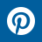 Blue Pinterest Icon